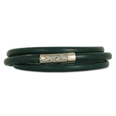 Bottle Green Leather